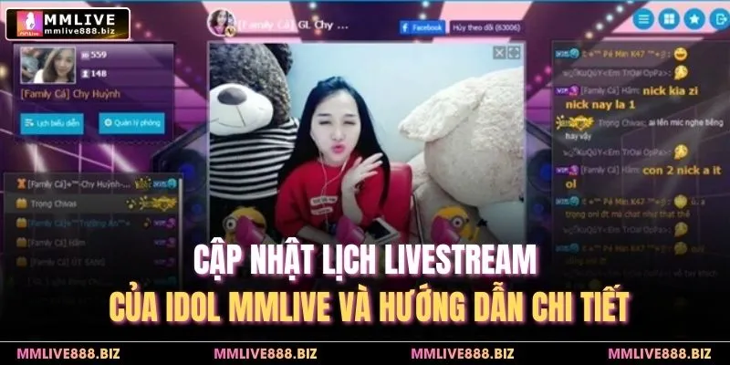 Cập nhật lịch livestream của idol MMLIVE và hướng dẫn chi tiết